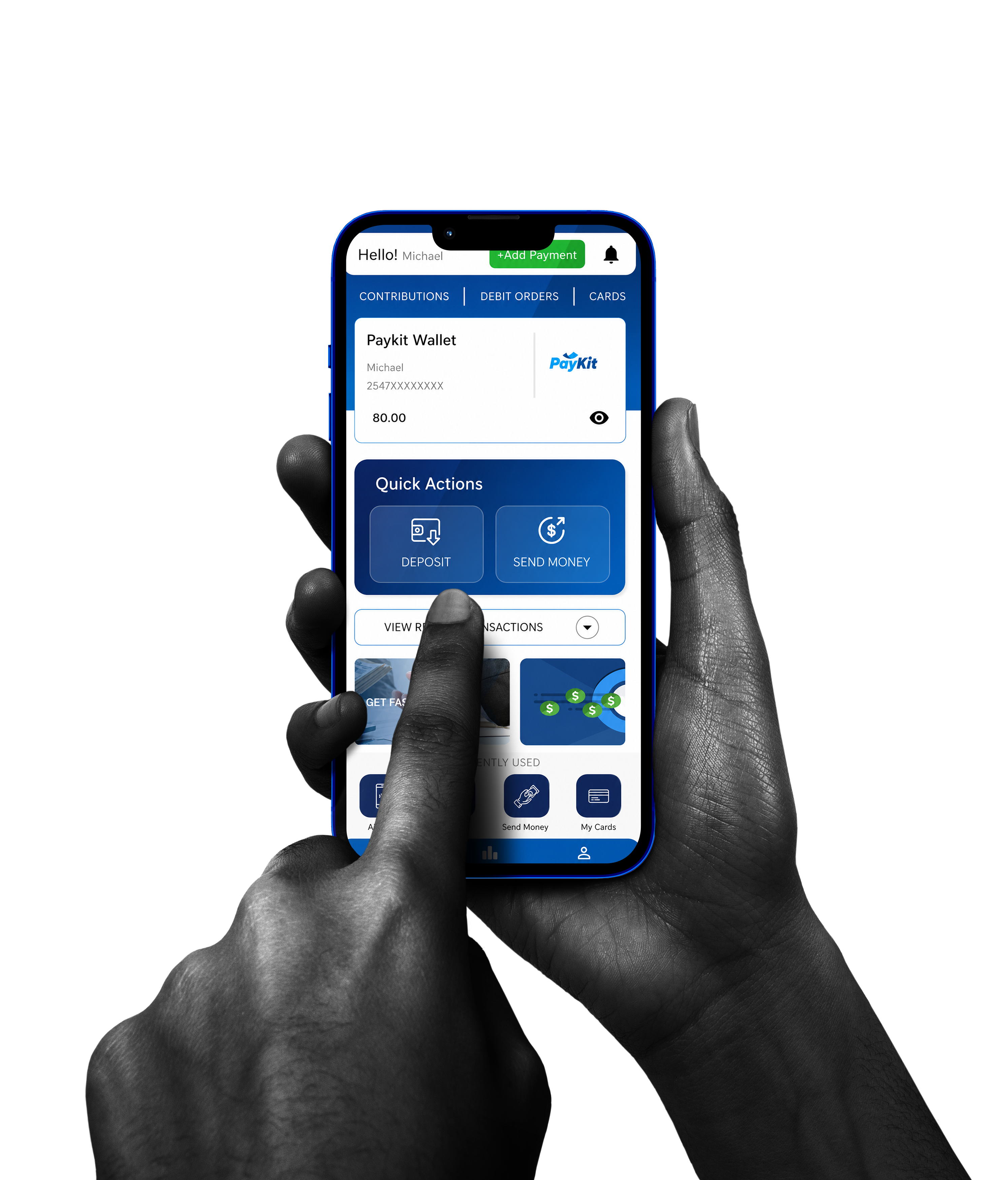 App Interface on Phone